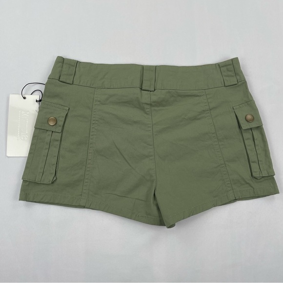 Sixty Six Los Angeles Shorts Womens Size 7 Green Cargo 30x2” Cotton Outdoors NWT - Picture 4 of 7